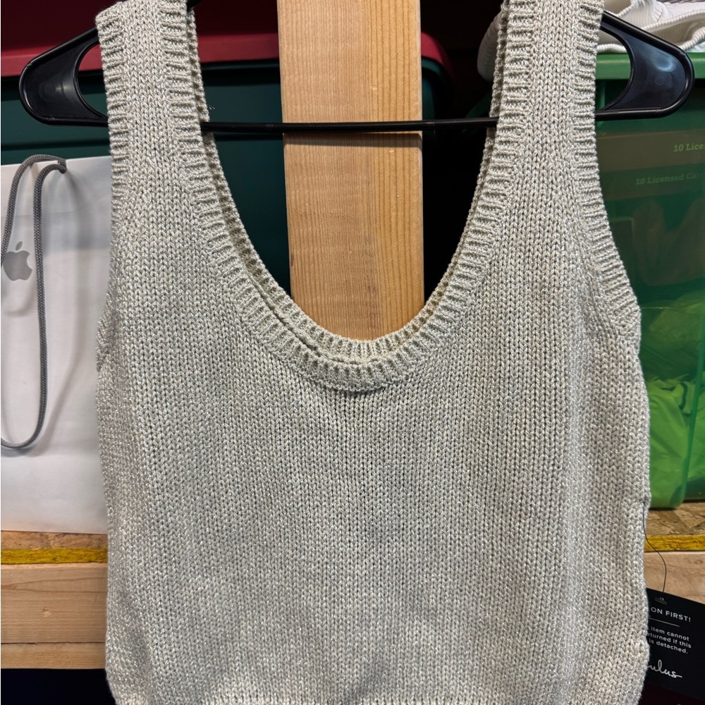 Lulu's Cream Knit Sweater Tank